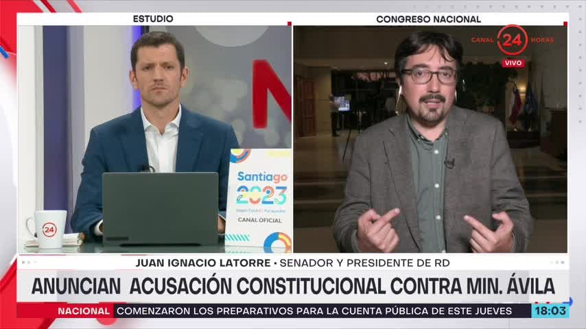 Senador Latorre y acusación contra Marco Antonio Ávila: Vamos a defender al ministro