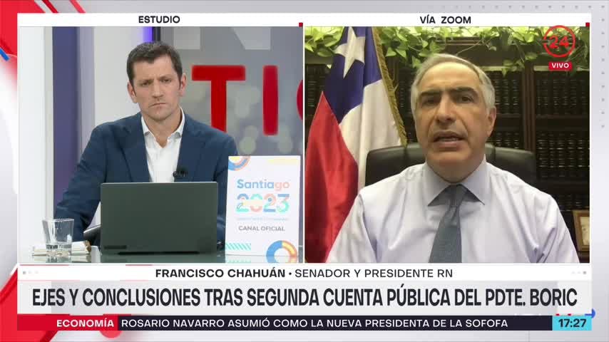 Senador Chahuán tras Cuenta Pública: “Hoy la reforma tributaria no cuenta con nuestro apoyo”