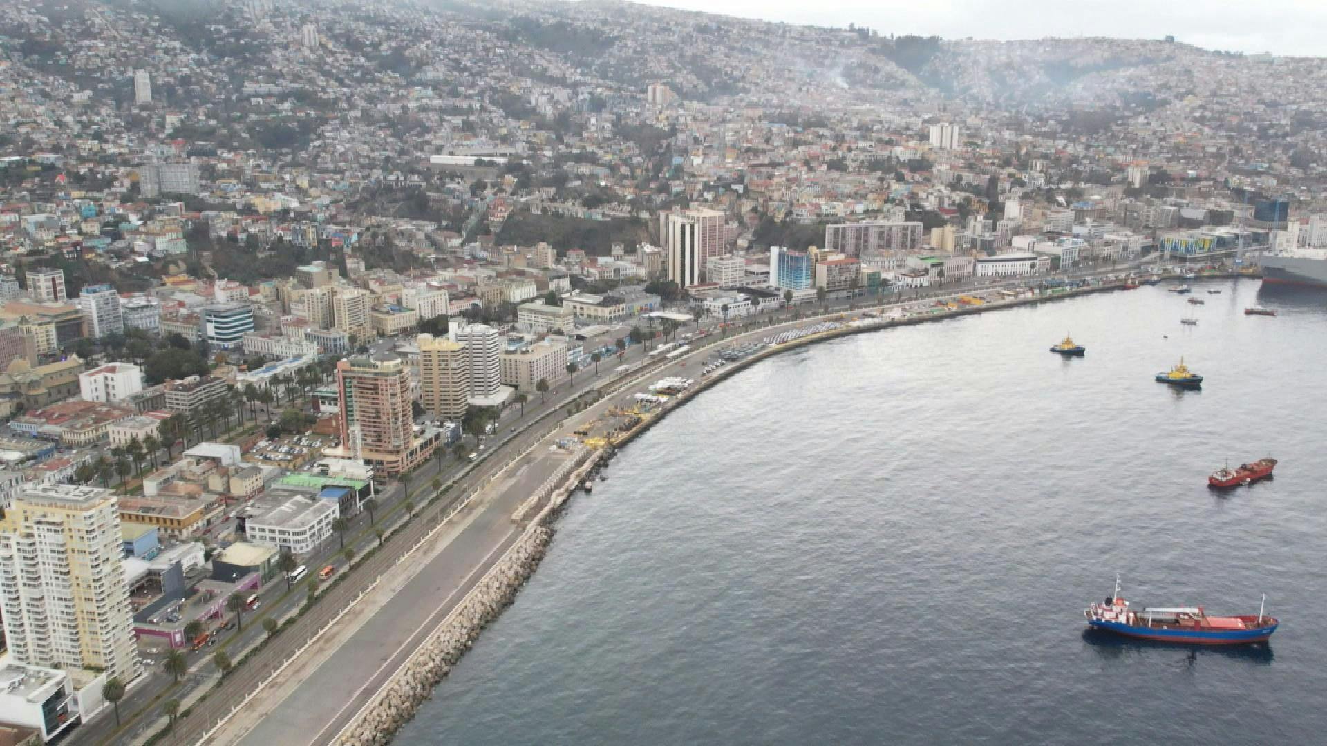 Simuladores 3D muestran lo que sería la entrada de un tsunami a las costas de Valparaíso