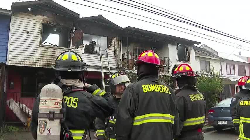 15 damnificados tras incendio en Chiguayante