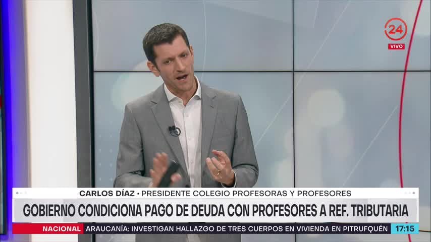 Pdte. del Colegio de Profesores por pago de deuda histórica