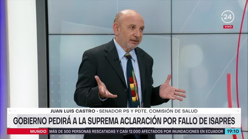 Senador Castro y fallo contra isapres: Con la propuesta del Gobierno los pagos no estarían antes de 2025