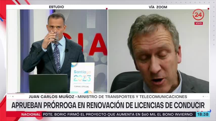 Ministro Muñoz y renovación licencias: “Las que venzan en 2020 y 2021 no se les dará ningún tipo de prórroga”