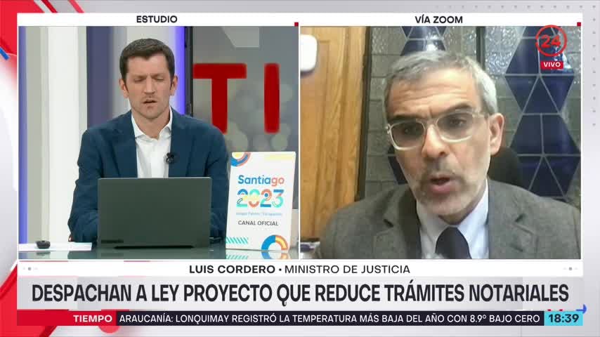 Ministro Cordero por proyecto que reduce trámites notariales: Está en línea con los procesos de transformación digital
