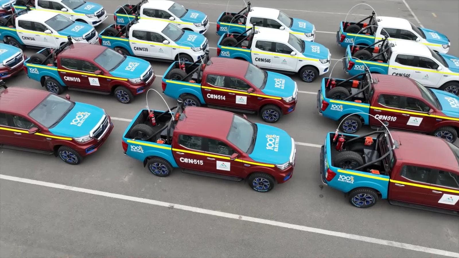 Minera Centinela presenta la mayor flota de camionetas eléctricas en minería