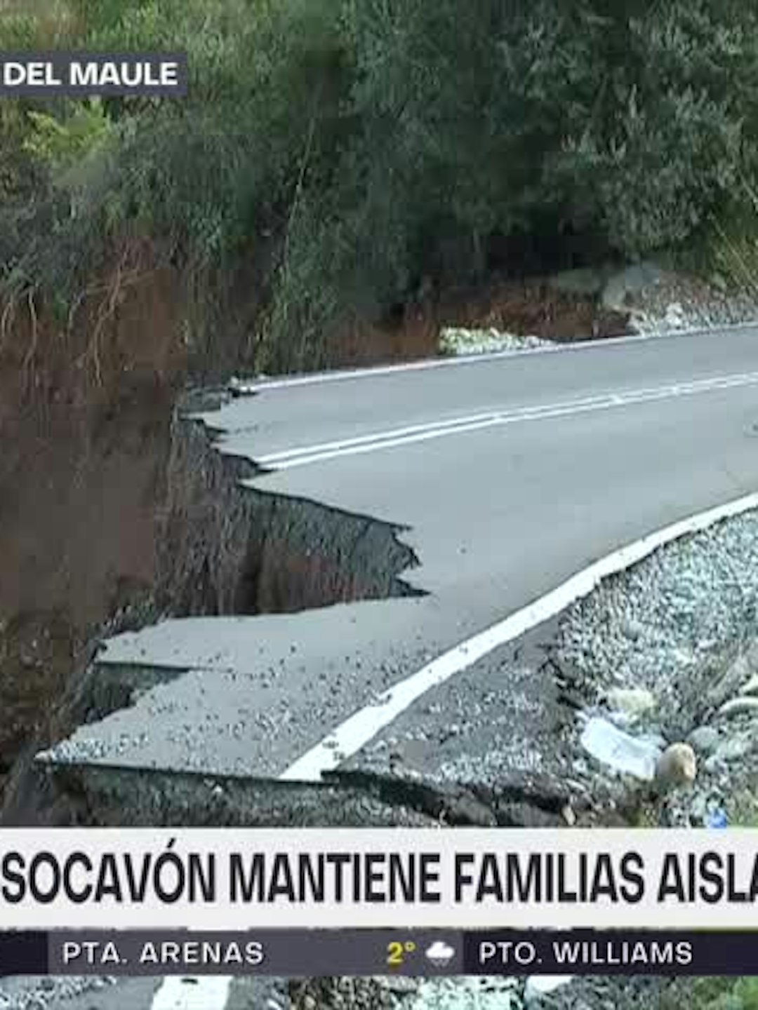 Gran socavón mantiene familias aisladas en Chupallar