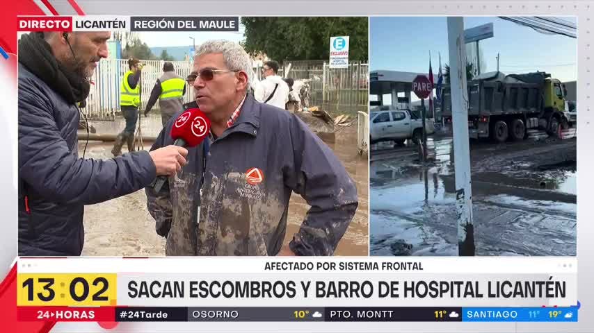 Comienza limpieza de Hospital de Licantén