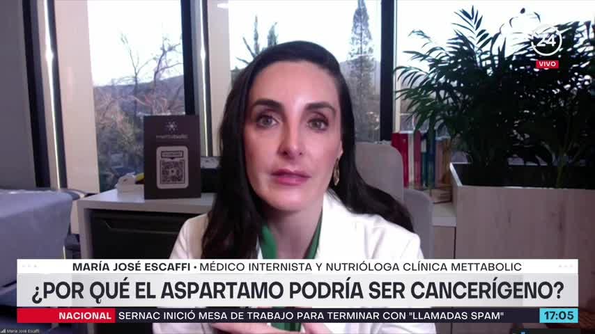 Nutrióloga por edulcorante potencialmente cancerígeno: “Todo depende de la dosis”