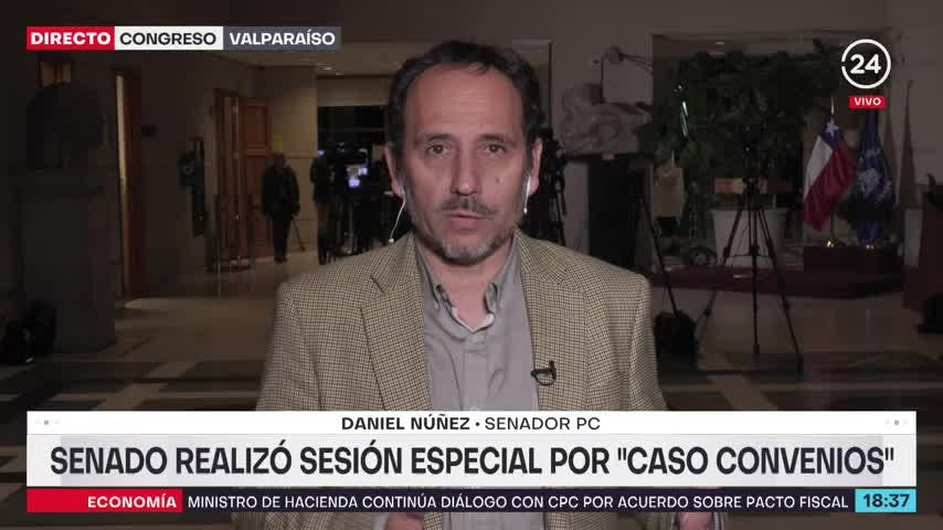 Senador Núñez por caso Convenios: “Al ministro Jackson quieren castigarlo por ser el fundador de Revolución Democrática”