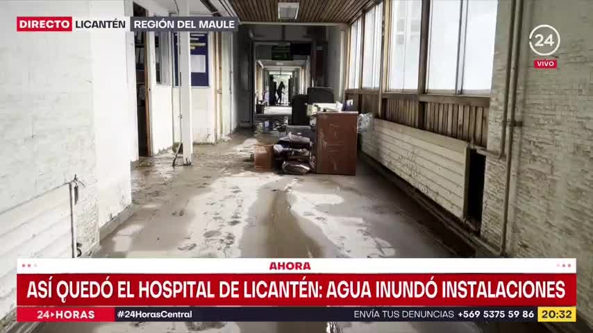 Así quedó el hospital de Licantén