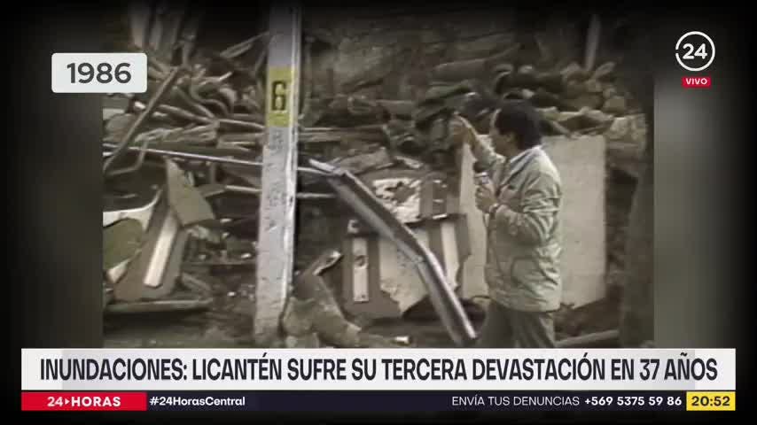 Inundaciones: Licantén sufre tercera devastación en 37 años