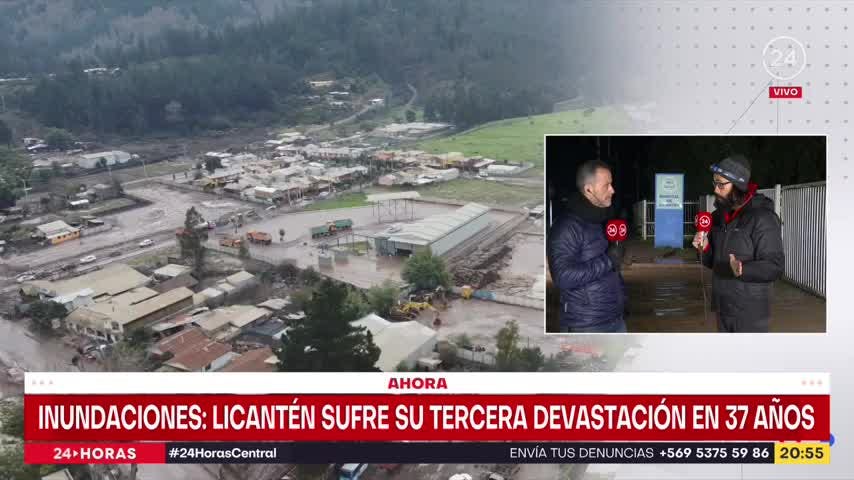 Marcelo Lagos y devastación en Licantén