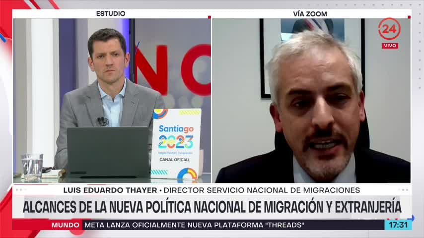 Thayer se refiere a la nueva política nacional sobre la migración