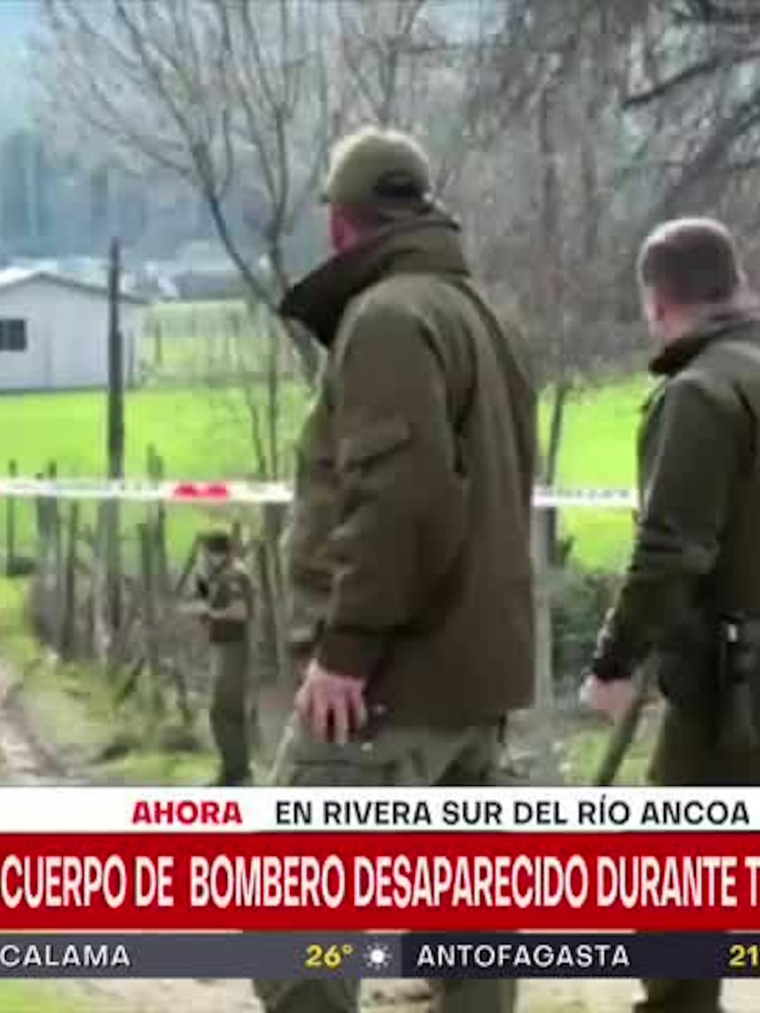 Autoridades confirman que cuerpo encontrado corresponde a bombero desaparecido en Río Ancoa