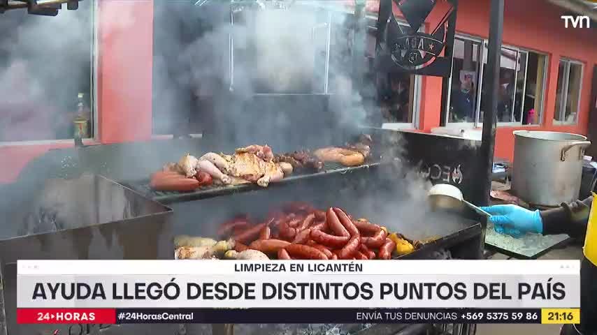 Asadores llegan a colaborar a Licantén