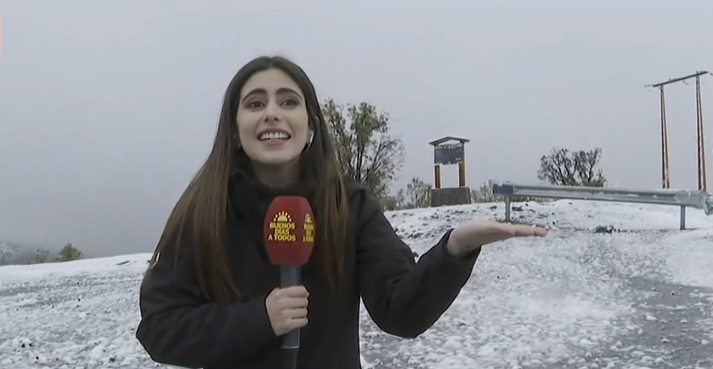 ¡Hermoso paisaje! Así amaneció Farellones con mucha nieve