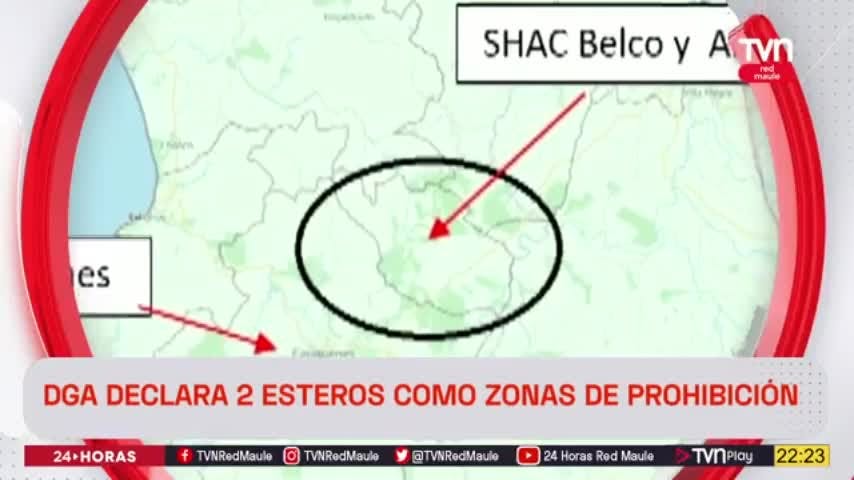 DGA declara 2 esteros de Cauquenes como zonas de prohibición