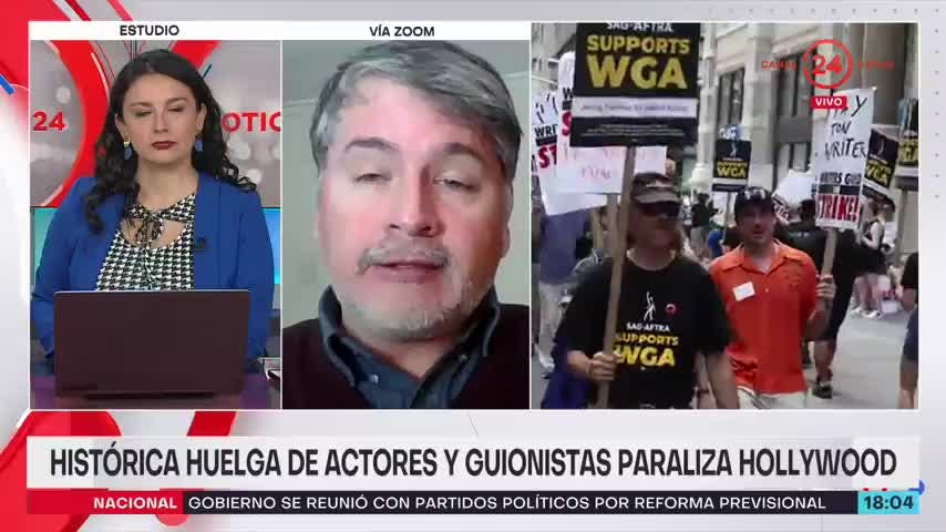 Crítico de cine comenta la histórica huelga de actores y guionistas en Hollywood