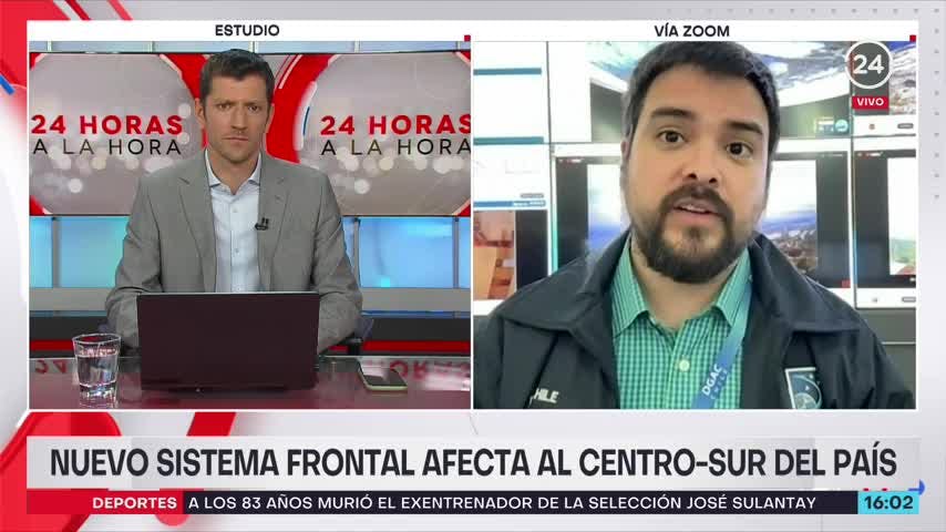 Meteorólogo por sistema frontal en zona centro: Caerán en torno a los 20 y 40 milimetros en total