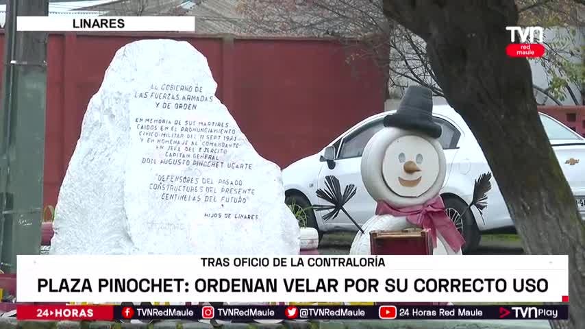 Plaza Pinochet de Linares: Ordenan velar por su correcto uso