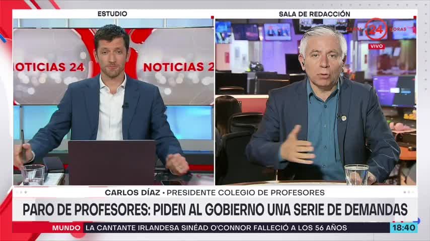 Presidente del Colegio de Profesores: “Con el Gobierno hay coincidencia en las demandas pero no vemos medidas concretas”