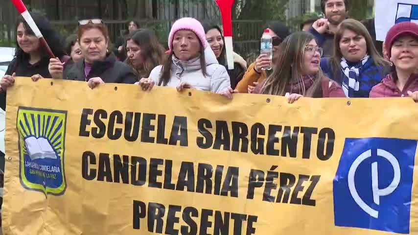 Multitudinaria marcha de profesores en la Región del Biobío