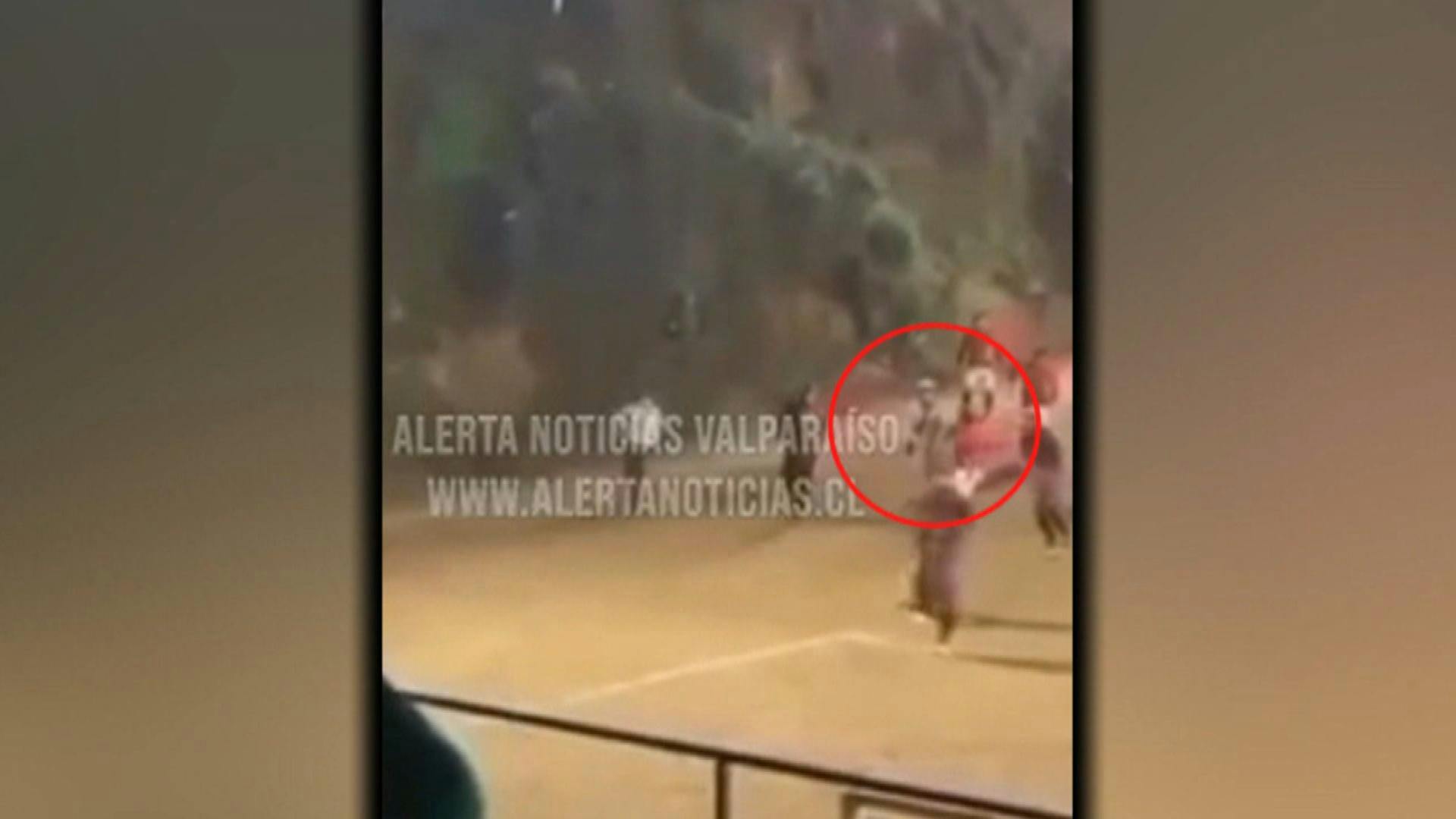 Partido amateur es interrumpido por disparos al aire en el Cerro Cordillera de Valparaíso