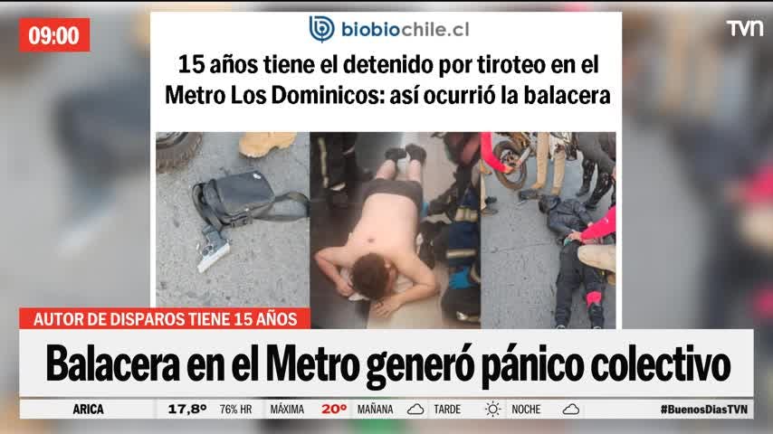 Balacera en el Metro Los Dominicos generó pánico colectivo