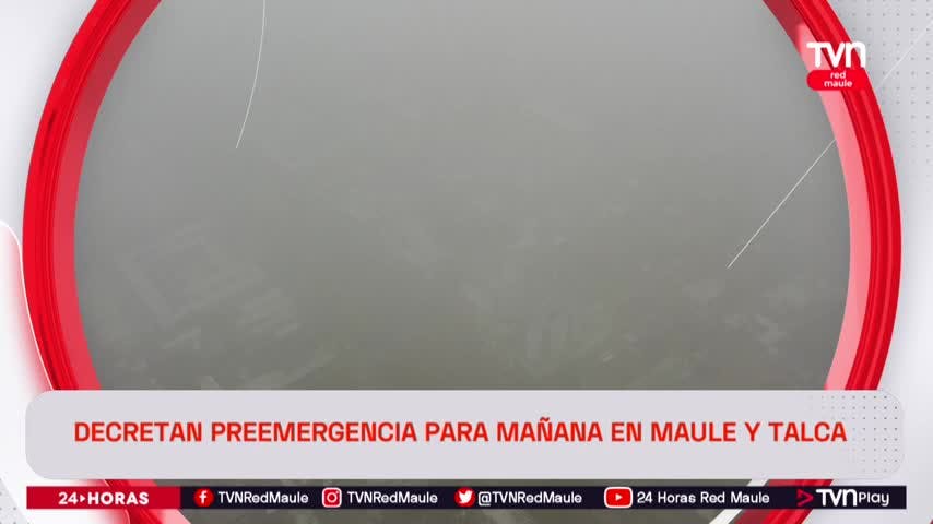Decretan preemergencia ambiental en Maule y Talca