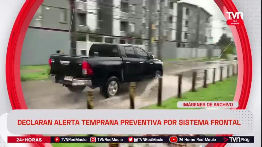 Declaran alerta temprana preventiva por sistema frontal