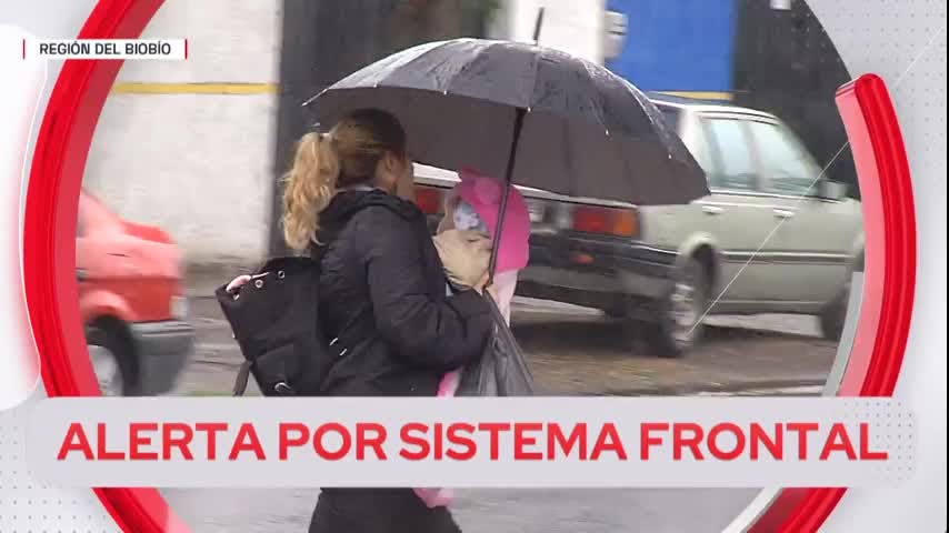 Alerta por sistema frontal en cinco regiones