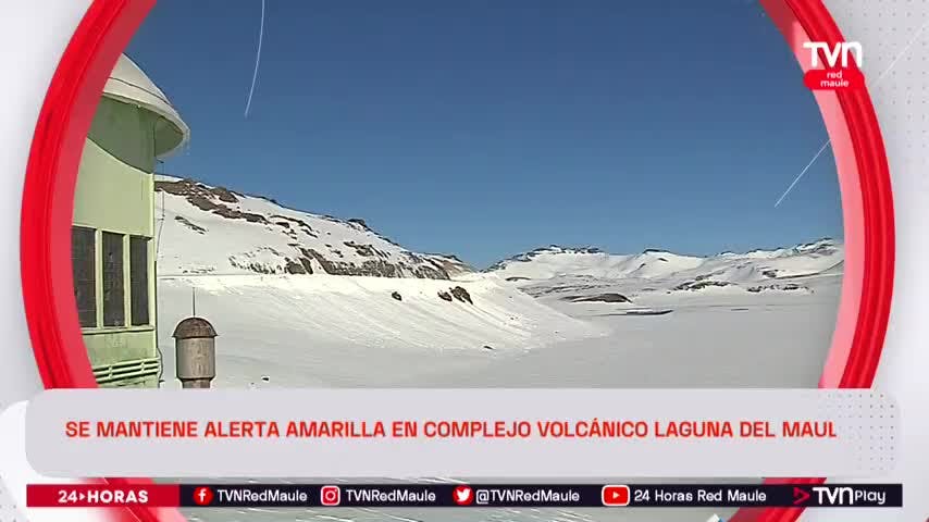 Se mantiene alerta amarilla en complejo volcánico Laguna del Maule