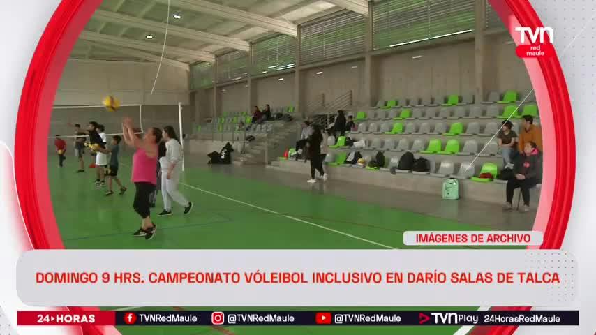 Campeonato de vóleibol inclusivo se hará este domingo