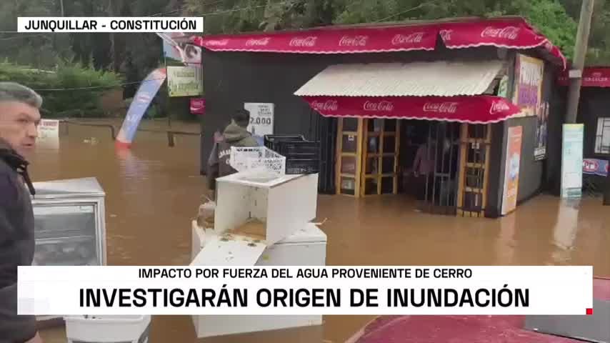 Inundación se produjo al interior de Constitución