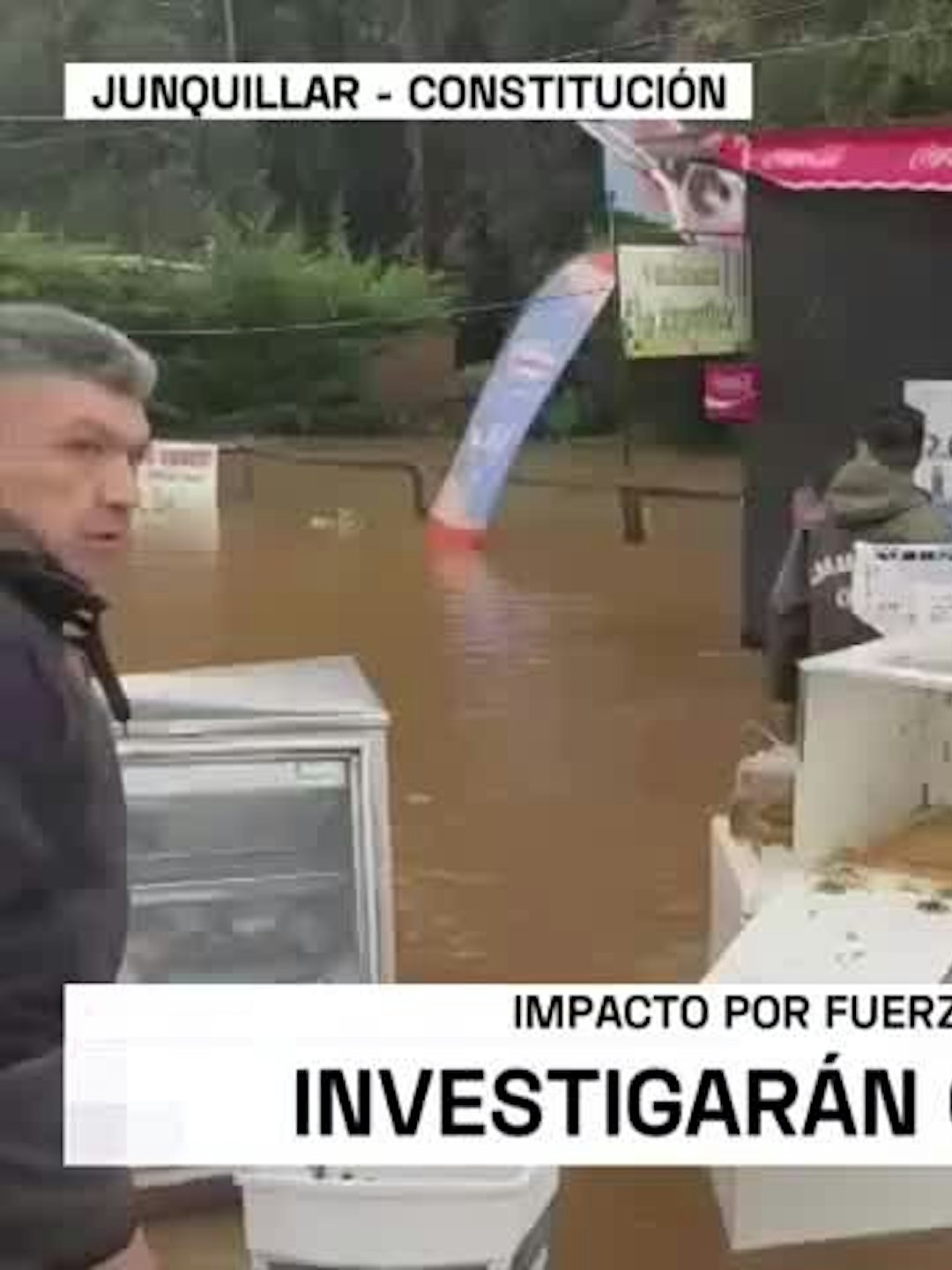 Inundación se produjo al interior de Constitución