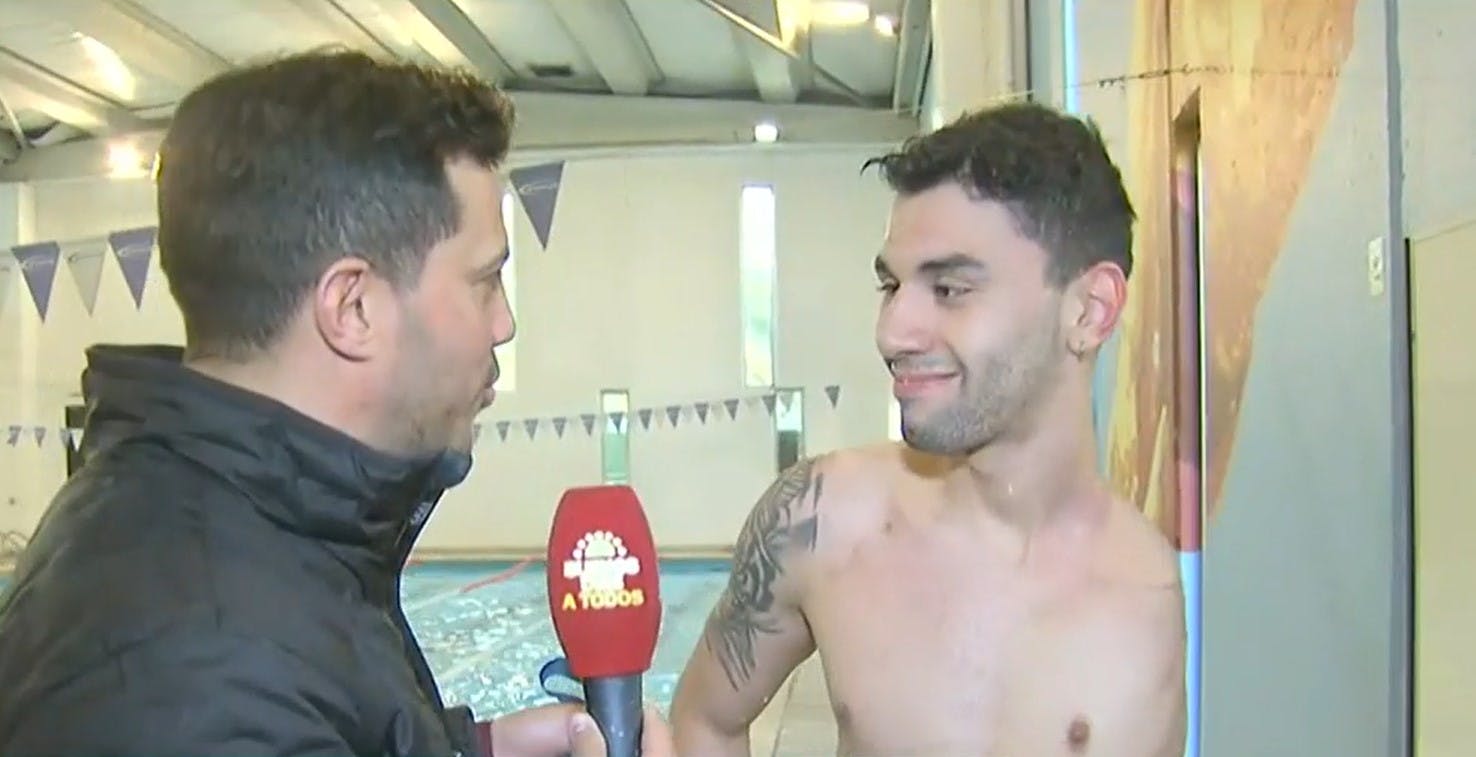 TVN en Santiago 2023: Hoy conocimos el entrenamiento de Vicente Almonacid en natación