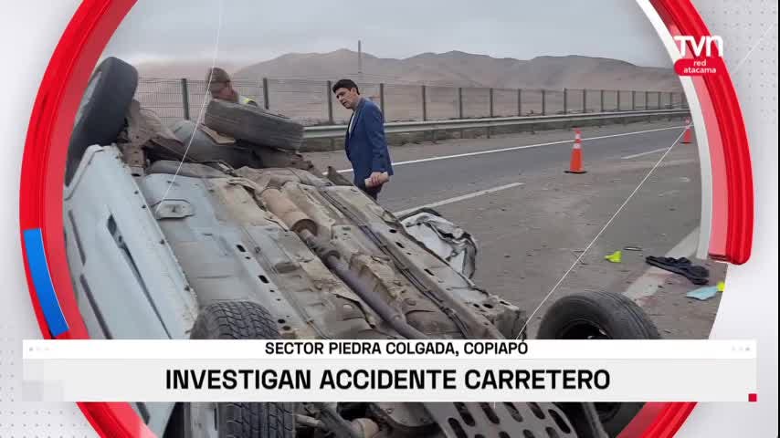 Investigan accidente carretero