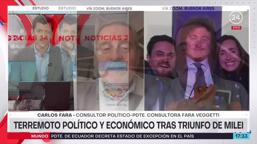 Analista y triunfo de Milei en Argentina: “Durante un buen rato puso la agenda y eso ha generado expectativas”