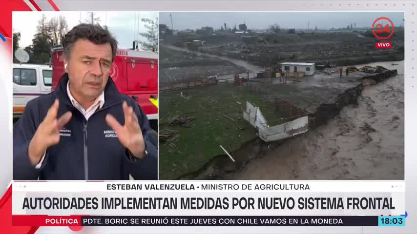 Ministro de Agricultura: “El peor de los escenarios es que ese vuelvan a desbordar los ríos”
