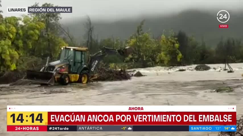 Emiten alerta SAE en Ancoa por desborde de río