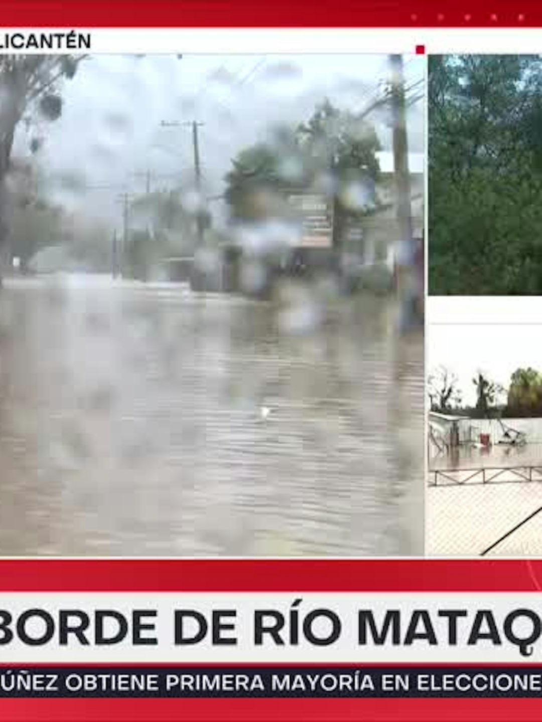 Licantén bajo el agua: las imágenes tras evacuación por desborde de río Mataquito
