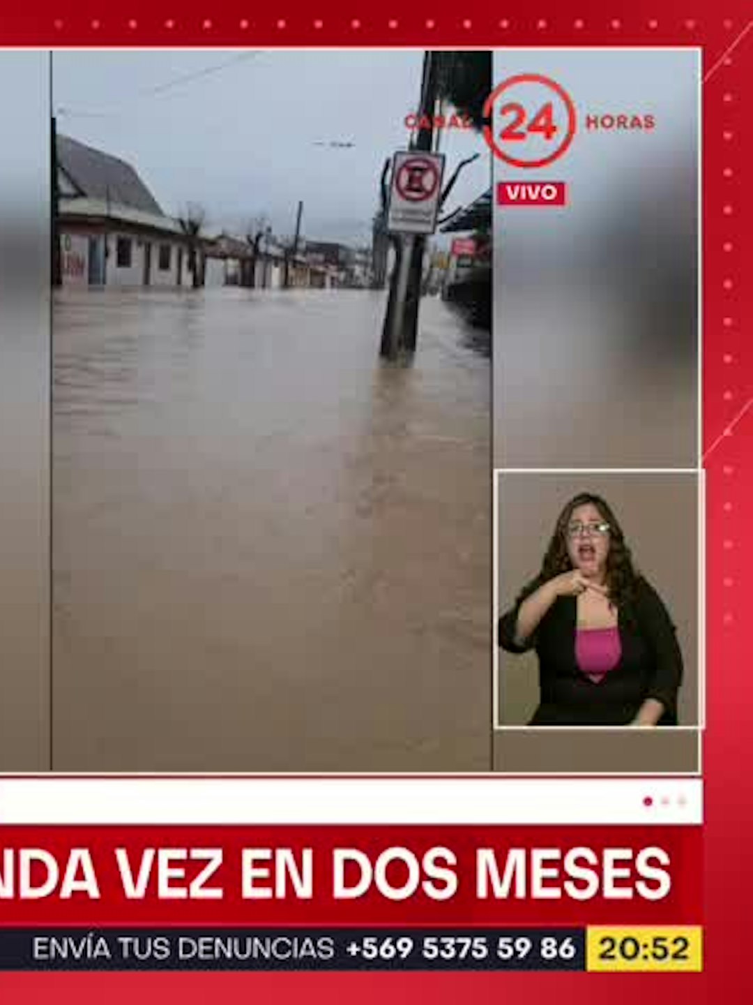 Licantén se inunda por segunda vez en dos meses
