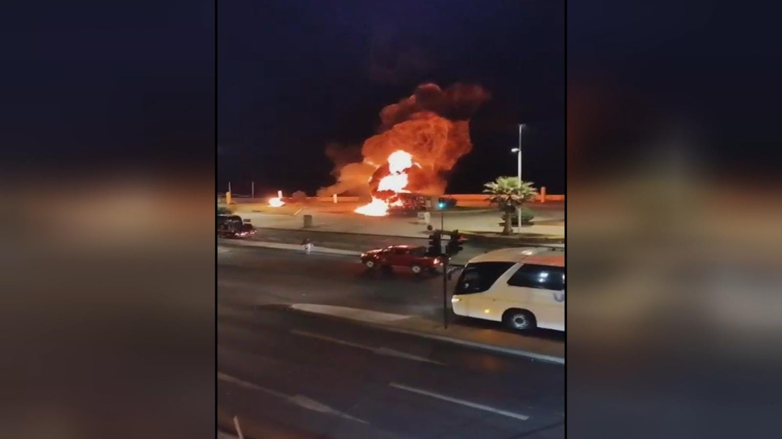 Camión protagonizó un grave accidente en avenida salvador allende esta madrugada