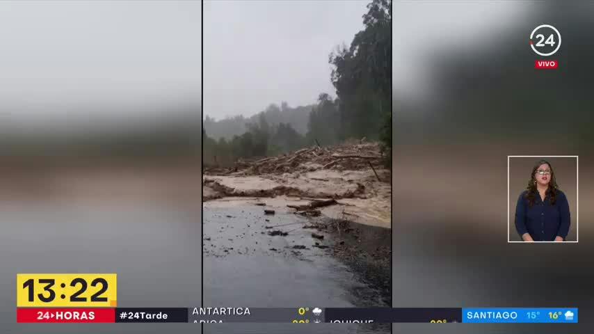 "No hay terreno que resista esto": en Curicó cayeron 265 milímetros en tres días