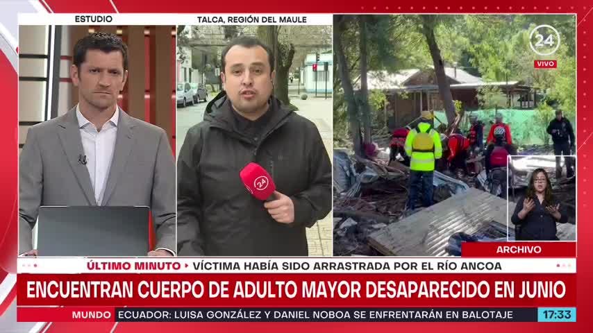 Encuentran cuerpo en Maule: investigan si es adulto mayor desaparecido tras ser arrastrado por río