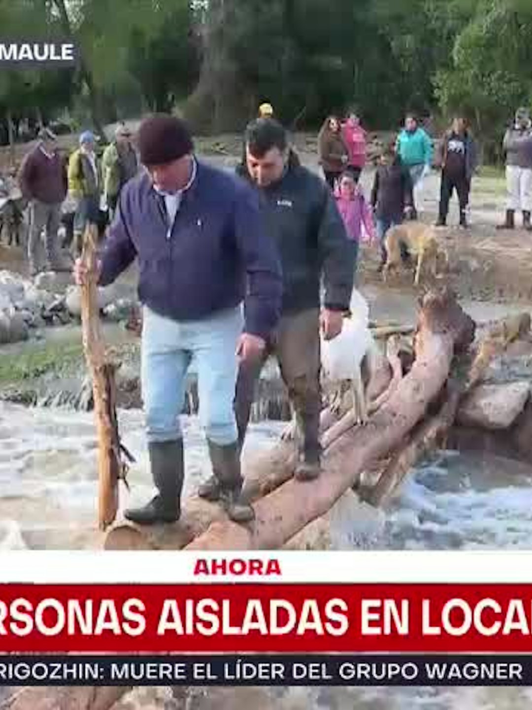 El triste relato de una vecina afectada por las lluvias en Upeo: "Se nos derrumbó todo"