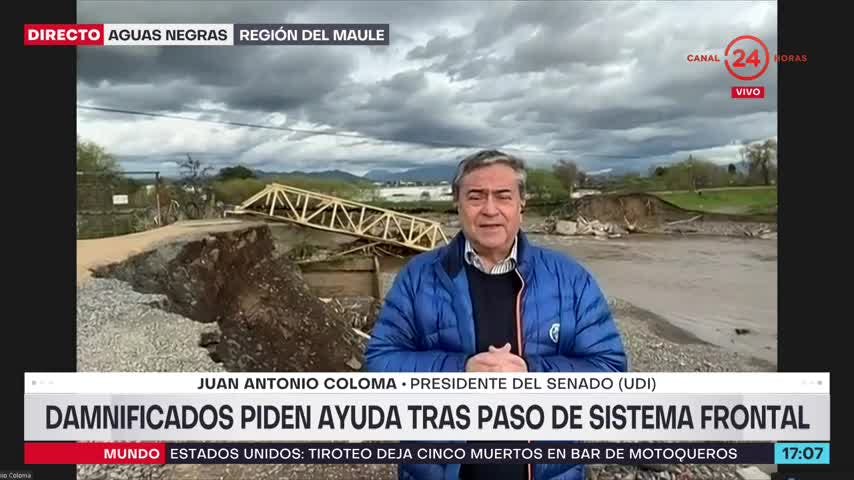 Senador Coloma y despliegue militar tras lluvias: Las lecciones es cómo anticiparse mejor