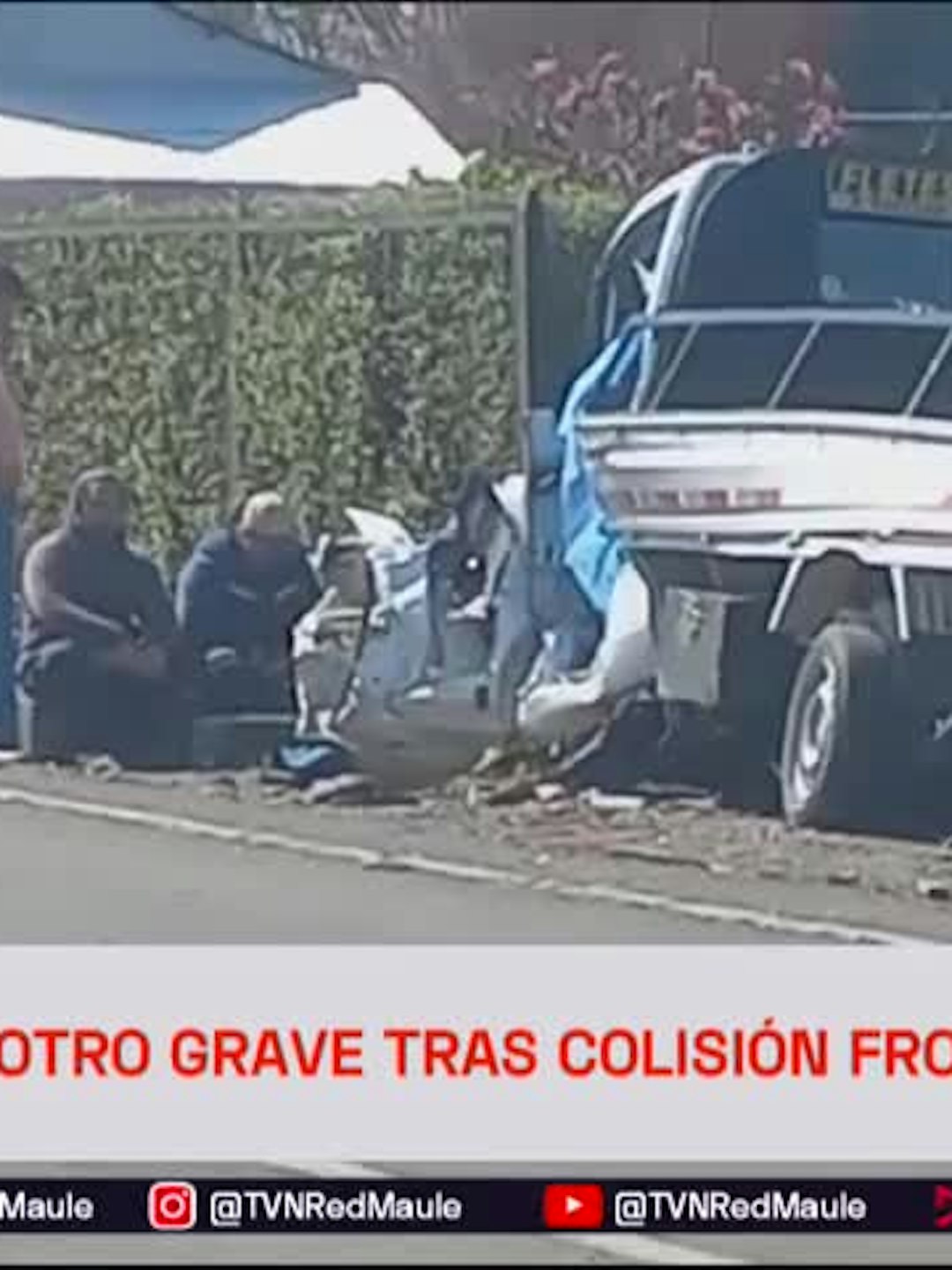 Un fallecido y otro grave tras colisión frontal en Curicó