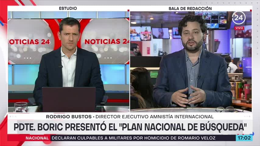 Amnistía Internacional: “Se necesita que las FF.AA. y Carabineros también contribuyan a este plan de búsqueda”