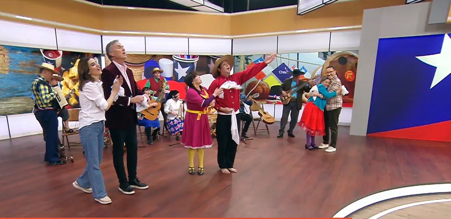 ¡Comenzamos septiembre con un hermoso pie de cueca en el Buenos Días a Todos